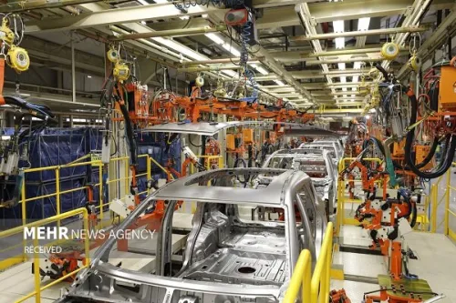 کارنامه 7 ماهه خودروسازان تولید خودرو 12 درصد کاهش پیدا کرد