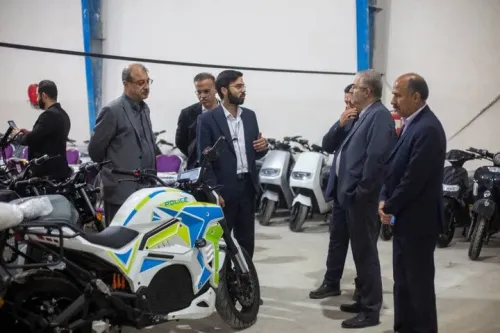 جهش برقی در بوشهر خط تولید جدید موتورسیکلت روشن شد