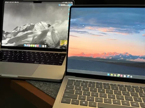 مقایسه سرفیس لپ تاپ ۷ با مک بوک ایر M3